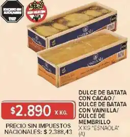 Carrefour Esnaola dulce de batata oferta