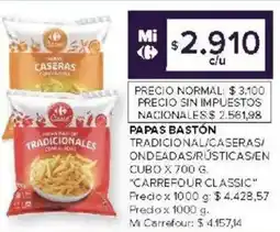 Carrefour Carrefour classic tradicional/caseras/ ondeadas/rústicas/en cubo oferta
