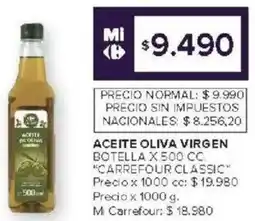 Carrefour Carrefour classic aceite oliva virgen botella oferta