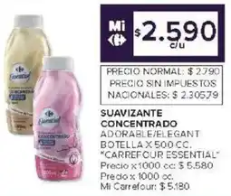 Carrefour Carrefour essential suavizante concentrado adorable/elegant botella oferta