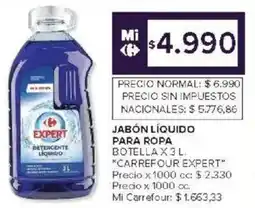 Carrefour Carrefour expert jabón líquido para ropa botella oferta