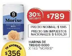 Carrefour Morixe harina de treigo 0000 oferta