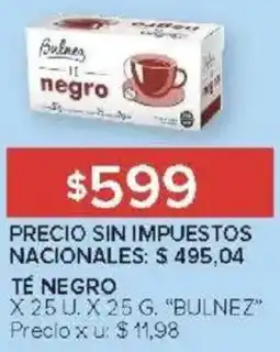 Carrefour Bulnez té negro oferta
