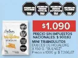 Carrefour Bulnez mini triangulitos dulces de hojaldre oferta