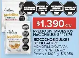 Carrefour Bulnez bizcochos dulces de hojaldre membrillo/batata oferta