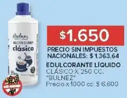 Carrefour Bulnez edulcorante líquido clásico oferta