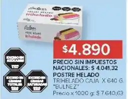 Carrefour Bulnez postre helado trihelado caja oferta