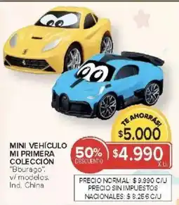 Carrefour Bburago mini vehículo mi primera colección oferta