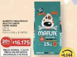 Carrefour Matute alimento para perros adultos sabor carne asada oferta