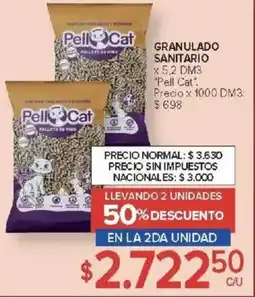Carrefour Pell cat granulado sanitario oferta