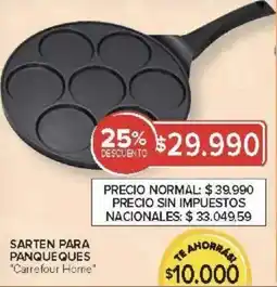 Carrefour Carrefour home sarten para panqueques oferta