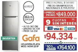 Carrefour Gafa heladera plata oferta