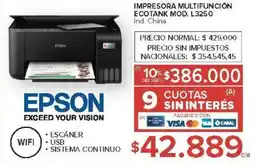 Carrefour Epson impresora multifunción ecotank oferta