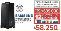 Carrefour Samsung torre de sonido oferta