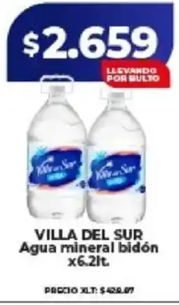 Supermayorista Vital Villa del sur agua mineral bidón oferta