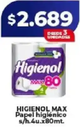 Supermayorista Vital Higienol max papel higiénico oferta