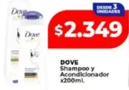 Supermayorista Vital Dove shampoo y acondicionador oferta