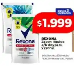 Supermayorista Vital Rexona jabon liquido oferta