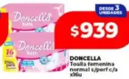 Supermayorista Vital Doncella toalla femenina normal s/perf c/a oferta