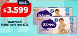 Supermayorista Vital Babysec pañal soft reg 8/12 oferta
