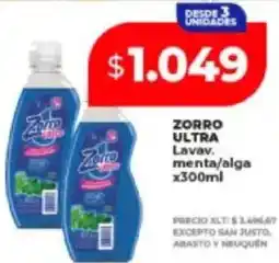 Supermayorista Vital Zorro ultra lavav. menta/alga oferta