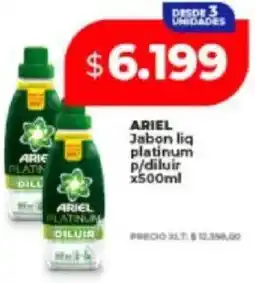 Supermayorista Vital Ariel jabon liq platinum p/diluir oferta