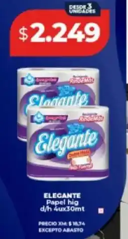 Supermayorista Vital Elegante papel hig d/h oferta