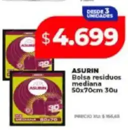 Supermayorista Vital Asurin bolsa residuos mediana oferta