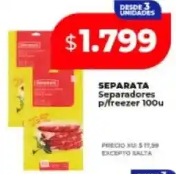 Supermayorista Vital Separata separadores p/freezer oferta
