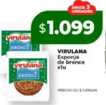Supermayorista Vital Virulana esponja de bronce oferta