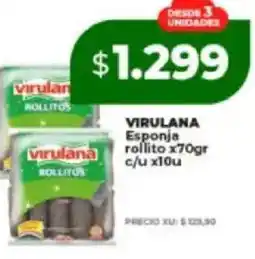 Supermayorista Vital Virulana esponja rollito oferta