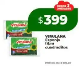 Supermayorista Vital Virulana esponja fibra cuadraditos oferta