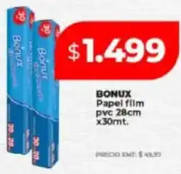 Supermayorista Vital Bonux papel film pvc oferta