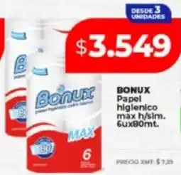 Supermayorista Vital Bonux papel higienico max h/sim. oferta