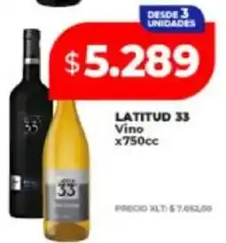 Supermayorista Vital Latitud 33 vino oferta