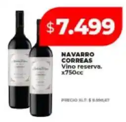 Supermayorista Vital Navarro correas vino reserva. oferta