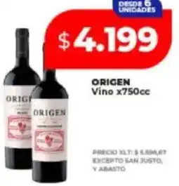 Supermayorista Vital Origen vino oferta