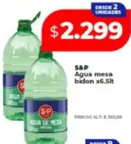 Supermayorista Vital S&P agua mesa bidon oferta
