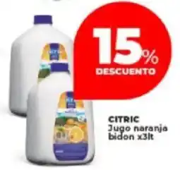 Supermayorista Vital Citric jugo naranja bidon oferta