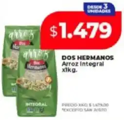 Supermayorista Vital Dos hermanos arroz integral oferta