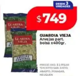 Supermayorista Vital Guardia vieja arvejas part. bolsa oferta