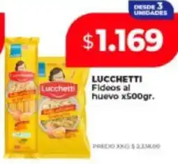 Supermayorista Vital Lucchetti fideos al huevo oferta