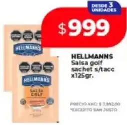 Supermayorista Vital Hellmann's salsa golf sachet s/tacc oferta