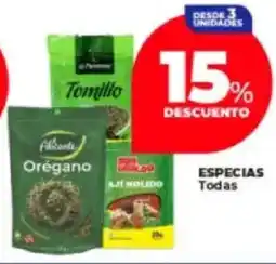 Supermayorista Vital Especias todas oferta
