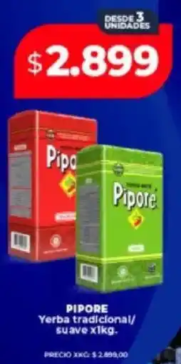 Supermayorista Vital Pipore yerba tradicional/ suave oferta