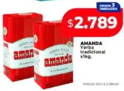 Supermayorista Vital Amanda yerba tradicional oferta
