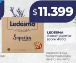 Supermayorista Vital Ledesma azúcar superior sobre oferta