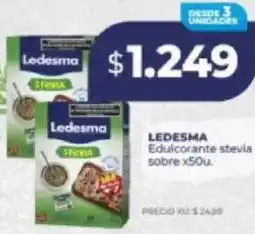 Supermayorista Vital Ledesma edulcorante stevia sobre oferta