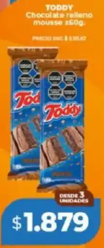Supermayorista Vital Toddy chocolate relleno mousse oferta