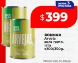 Supermayorista Vital Bonmar arveja seca remo. lata oferta